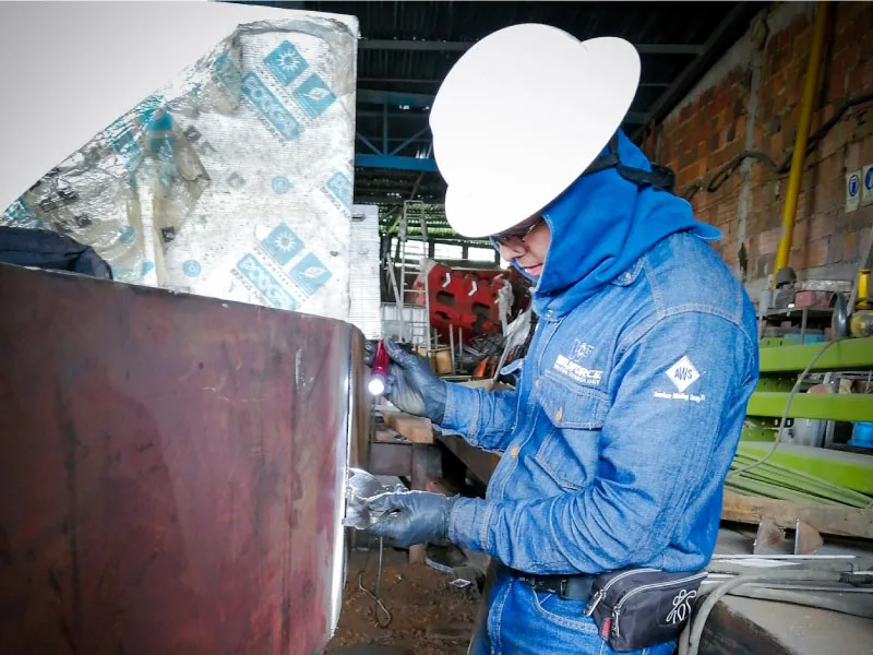 Inspección de calidad en soldadura